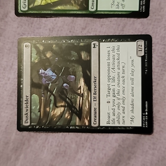 Set of 2 Magic The Gathering (MTG) Creature Elf Misc. Trading Cards - Picture 2 of 4